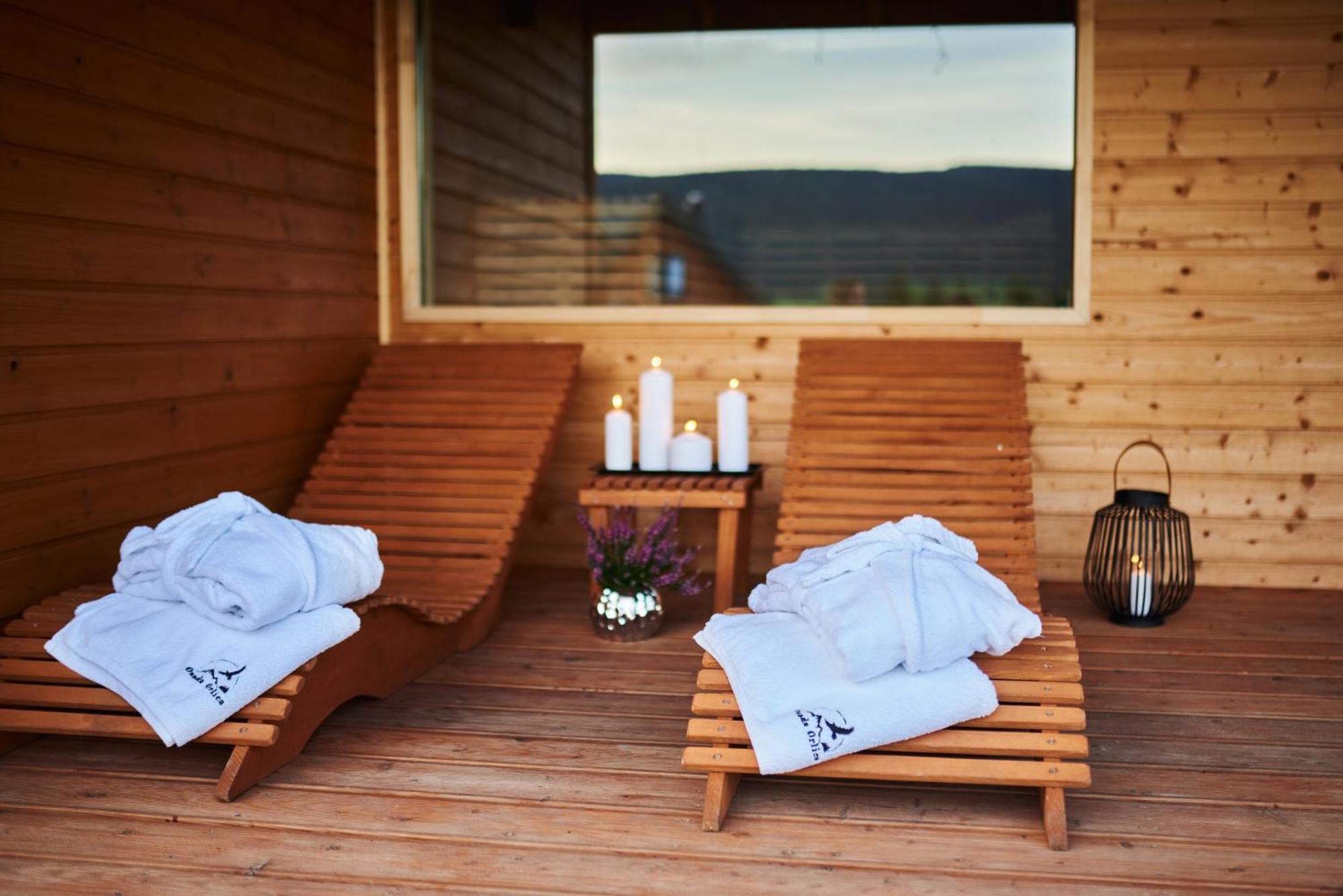 Osada Orlica Klimatyczne Domki Z Widokiem Na Gory I Termalnym Spa Sauna Jacuzzi 4 Km Od Zieleniec Ski Arena Lasowka 外观 照片