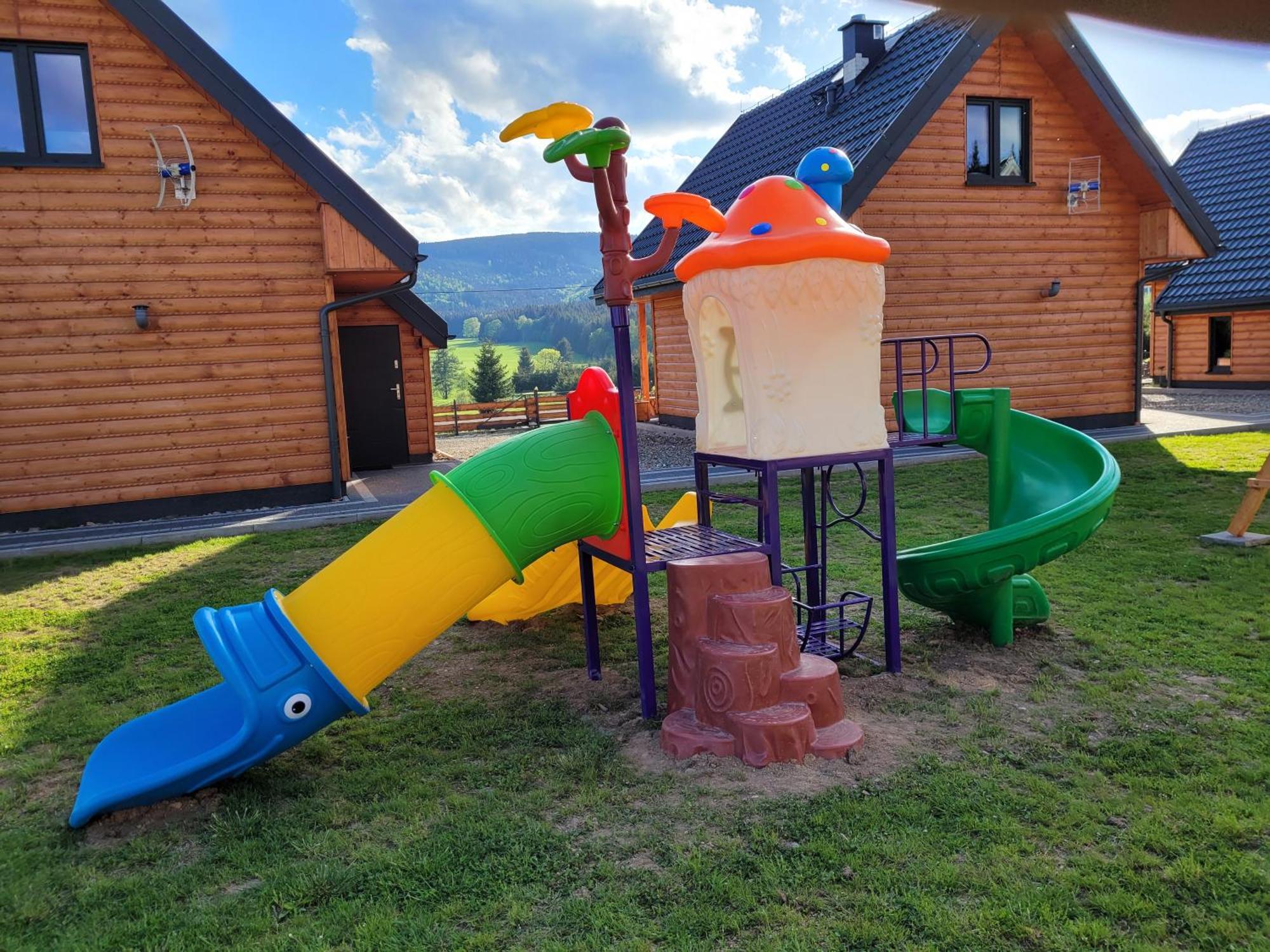 Osada Orlica Klimatyczne Domki Z Widokiem Na Gory I Termalnym Spa Sauna Jacuzzi 4 Km Od Zieleniec Ski Arena Lasowka 外观 照片