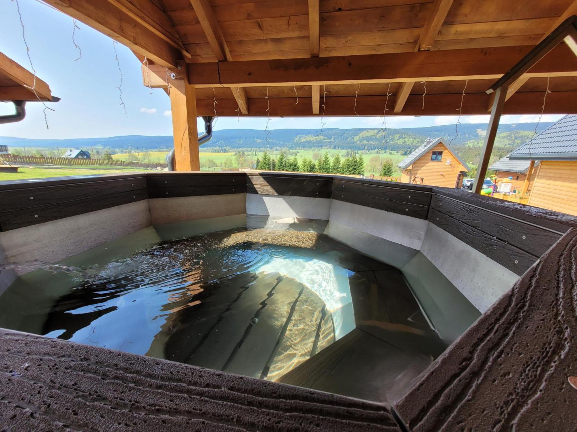 Osada Orlica Klimatyczne Domki Z Widokiem Na Gory I Termalnym Spa Sauna Jacuzzi 4 Km Od Zieleniec Ski Arena Lasowka 外观 照片