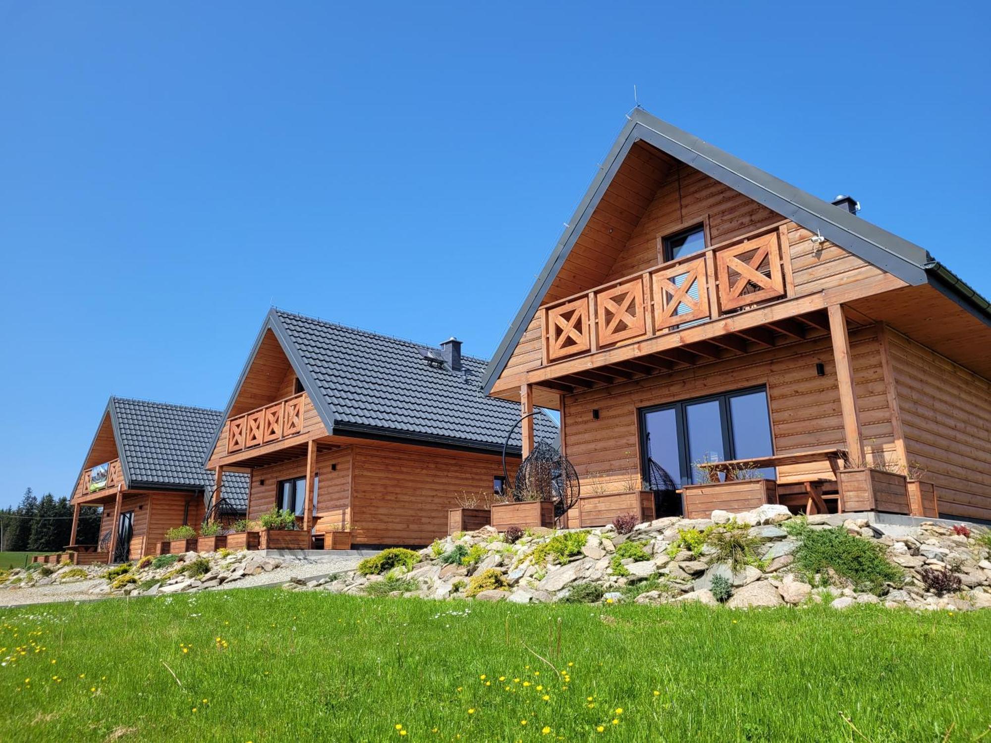 Osada Orlica Klimatyczne Domki Z Widokiem Na Gory I Termalnym Spa Sauna Jacuzzi 4 Km Od Zieleniec Ski Arena Lasowka 外观 照片