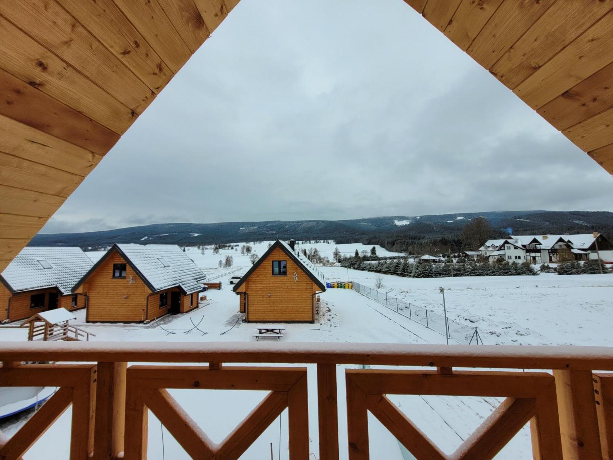 Osada Orlica Klimatyczne Domki Z Widokiem Na Gory I Termalnym Spa Sauna Jacuzzi 4 Km Od Zieleniec Ski Arena Lasowka 外观 照片